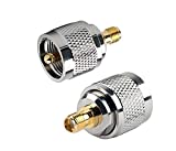 2PCS DHT Electronics RF coaxial Coax Adapter SMA Female to UHF Male PL-259 PL259
