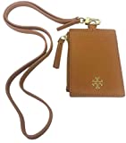 Tory Burch Women's Emerson Saffiano Leather ID Badge w/Card and Coin Slots (Cardamom)