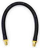 18-inch Short Air Compressor Hose: 1/4" Male NPT To 1/4" Male NPT Connections (Lead-Free Brass)