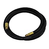 Goodyear 6' x 3/8" Rubber Whip Hose Black 250 PSI