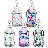 Portable Travel Bottles, 5PCS Hand Sanitizer Holder Leakproof Refillable Empty Bottles with Flip Cap for Shampoo Body Wash Liquids Squeezable Bottles for Outdoor Activities, School (Style B)