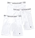 Polo Ralph Lauren Classic Fit w/Wicking 3-Pack Long Leg Boxer Briefs White/Cruise Navy Pony Print LG