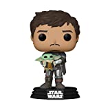 POP Funko Star Wars: The Mandalorian - Mandalorian (Din Djarrin) Holding The Child (Grogu), Multicolor (54525)