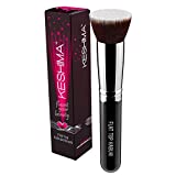Flat Top Kabuki Foundation Brush By KESHIMA - Premium Makeup Brush for Liquid, Cream, and Powder - Buffing, Blending, Flawless Face Brush