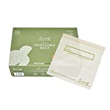 100% Compostable Food Storage Bags [Snack 150 Pack] Eco-Friendly Freezer Bags, Resealable Bags, Heavy-Duty, Biodegradable, Reusable, Off-White by Earth's Natural Alternative