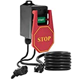 Fulton 110V Single Phase On/Off Switch with Large Stop Sign Paddle for Easy Visibility and Contact for Quick Power Downs Ideal for Router Tables Table Saws and Other Small Machinery