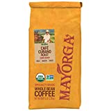 MAYORGA COFFEE CAFÉ CUBANO ROAST, 5lb Bag, the World's Smoothest Organic Coffee, Specialty-Grade, Non-GMO, Direct Trade, 100% Whole Arabica Beans