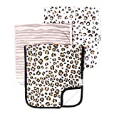 Baby Burp Cloth Large 21''x10'' Size Premium Absorbent Triple Layer 3-Pack Gift Set “Zara” by Copper Pearl