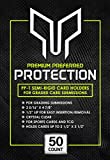 Premium Preferred Protection Semi Rigid Card Holders for Graded Card Submissions with PSA, SGC, BGS, HGA, CGC, GMA. (50-Count). Baseball Trading Card Sleeves Graded Sleeves Plastic Sleeve Hard Sleeves