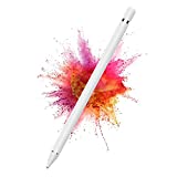 DOGAIN Active Stylus Pen for Android,iOS, iPad/iPad 2/New iPad 3/iPad4/iPad Pro/iPad Mini/iPad Mini 2/3 /4 and Most Tablet,1.5mm Fine Point Rechargeable Digital Stylus PenWhite