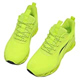 MOSHA BELLE Women Running Sneakers Ladies Fashion Walking Sport Tennis Shoes Neon Green Size 9.5