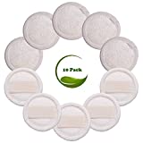 Sportout 10 Packs Exfoliating Loofah Face Brush Cleanser and Massager, 100% Natural Loofah Sponge Manual Facial Cleansing Scrubber Handheld Pad, For Men and Women