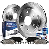 Detroit Axle - 330mm Rear Disc Rotors w/Brake Pads Replacement for Escalade Avalanche Silverado Suburban Sierra 1500 Yukon [Dual Rear Calipers] - 6pc Set