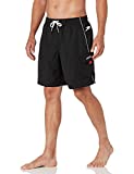 Speedo Men's Swim Trunk Knee Length Marina Volley, Black/White, X-Large