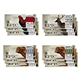 EPIC Bars, Variety Pack (Chicken, Beef, Venison), Keto-Friendly, 12 Bars