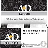 A+D Tattoo Skin Moisturizing Ointment, with Beeswax, Almond Oil and Pro- Vitamin B5, White, 0.12 Oz x 30 Count