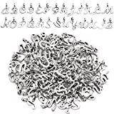 Letter Charms Collection, 4 Sets(104 pieces) Alloy Alphabet A-Z Charms English Letters Pendants Jewelry Findings for DIY Bracelet Necklace