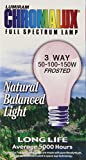 Chromalux Lumiram Full Spectrum 3 Way 50/100/150 Watts Frosted Light Bulb