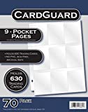 CardGuard Starter Series 9-Pocket Pages, 70 Count Pack