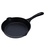 Victoria 6-Inch Cast-Iron Skillet, Pre-Seasoned Cast-Iron Frying Pan with Long Handle, Made in Colombia