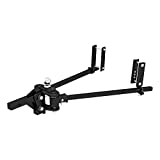 CURT 17501 TruTrack Weight Distribution Hitch with Sway Control, Up to 15K, 2-in Shank, 2-5/16-Inch Ball, Black