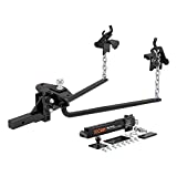 CURT 17222 Round Bar Weight Distribution Hitch with Sway Control, Up to 14K, 2-in Shank, 2-5/16-Inch Ball, Black