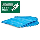 PIG Home Solutions Super Water Absorbent Pad - 10 Pack - 14" x 14" Pads - Blue - PM50429-BL