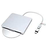 VersionTECH. USB C Type-c Ultra Slim External DVD Drive/Burner/Optical Drive CD RW DVD RW Superdrive Disc Duplicator Compatible with Mac MacBook Pro Air iMac and Laptop