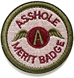 WZT Asshole Merit Badge Morale - Tactical Patch (Green)