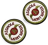 Tactical Military Morale Patch for Tactical GearFlag Patches Decorative Emblem Patches Asshole Merit Badge