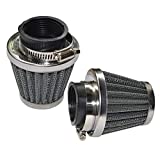 Baitaihem Pack of 2 Motorcycle POD Air Filter Dirt Pocket Bike ATV Pit Bike 35 38 39 40 42 46 48 50 52 54mm (50mm)