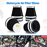 OXMART Set of 4 Motorcycle Universal Air Filters Filter Cleaner for Honda Kawasaki Suzuki Yamaha (50mm)