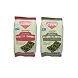 Seaweed Love All Natural Roasted Seaweed Variety Pack, Original and Olive Oil, 0.18 Ounce (Pack of 24)