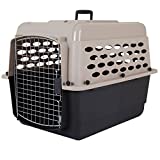 Petmate Vari Kennel Heavy-Duty Dog Travel Crate No-Tool Assembly, 28" Long, 25-30 lb, Taupe/Black