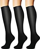 Compression Socks 3 Pairs - Compression Socks Women and Men - Best for Medical, Nursing, Running, Athletic, Flight Travel