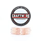 Solid Bare Copper Wire Round, Bright, Dead Soft, 270 Feet, 5OZ 24 Gauge (Choose 10 to 30 ga.)