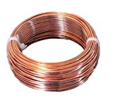 10 AWG Bare Copper Wire 25 Ft (Half Hard) Coil Single Solid Copper Wire 99.9% Pure