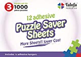 Puzzle Saver No Mess Jigsaw Puzzle Adhesive Sheets - Easy Puzzle Saver Peel and Stick - Save 3 x 1000 Piece Puzzles or 1 Large Puzzle - Puzzle Saver Sheets - Puzzle Keeper