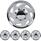 16" Hubcaps Wheel Covers for Ford E-350 E450 Econoline Truck Van Full Lug ABS Wheel Protection (Set of 4)