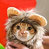 PETLESO Dog Costume Lion Mane Costume for Cats Dogs - Cat Costume Halloween Hat for Pets