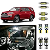 AUTOGINE 16 Piece White Interior LED Lights Kit for Toyota 4Runner 2010 2011 2012 2013 2014 2015 2016 2017 2018 2019 2020 2021 Super Bright 6000K Interior LED Light Bulbs Package + Install Tool