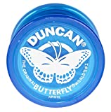 Duncan Toys Butterfly Yo-Yo, Beginner Yo-Yo with String, Steel Axle and Plastic Body, Blue
