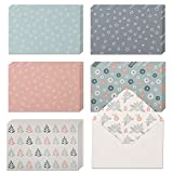 40 Blank Note Cards with Envelopes & Stickers | 4” x 6” Bulk Boxed Set of all Occasions Greeting Notecards | Assortment of Colored Stationary Plain Greeting Cards.