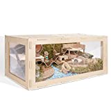 Niteangel Bigger World - MDF Aspen Terrarium (47.2 x 19.7 x 23.6 inches, Burlywood)