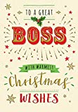 Modern Christmas Card Boss - 7 x 5 inches - Piccadilly Greetings