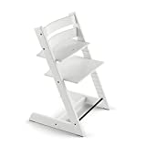 Tripp Trapp Chair from Stokke, White - Adjustable, Convertible Chair for Toddlers, Children & Adults - Convenient, Comfortable & Ergonomic - Classic Design