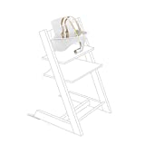 Tripp Trapp Baby Set from Stokke, White - Convert The Tripp Trapp Chair into High Chair - Removable Seat + Harness for 6-36 Months - Compatible with Tripp Trapp Models After May 2006