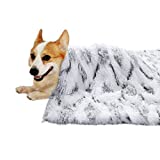 ISEAU Luxury Shag Pet Blanket Sherpa Fleece Blanket Fluffy Dog & Cat Blankets, Super Soft and Warm Puppy Throw Cover Dog Cat Fluffy Fur Blanket Reversible Double Layer Washable for Dog Bed