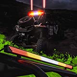 True MODS 35" Off-Road LED Chase Light Bar for UTV [8 Flash Modes] [IP67 Waterproof] [Tail Brake Turn Signal] Off-Road Chase Light Bar for Polaris RZR Can-Am UTV ATV SXS Truck