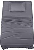 Utopia Bedding Bed Sheet Set - 3 Piece Twin XL Bedding - Soft Brushed Microfiber Fabric - Shrinkage & Fade Resistant - Easy Care (Twin XL, Grey)